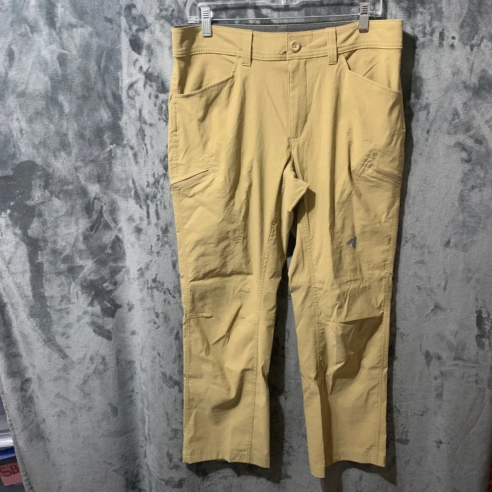 Eddie Bauer First Ascent Men's Tan Khaki Hiking Cargo Pants 34x30 Gorpcore